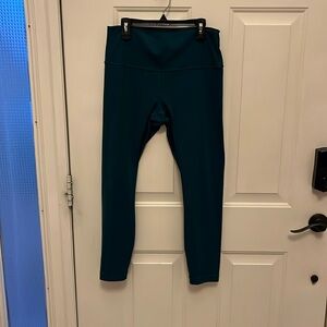 Lululemon dark teal leggings 25” inch inseam